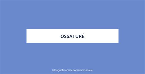 ossature synonyme